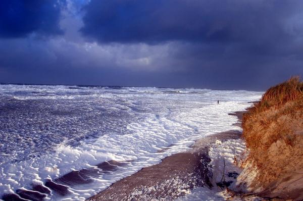 Strand unter